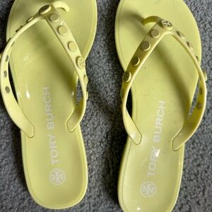 Tory Burch jelly thong sandals.  Size 6.